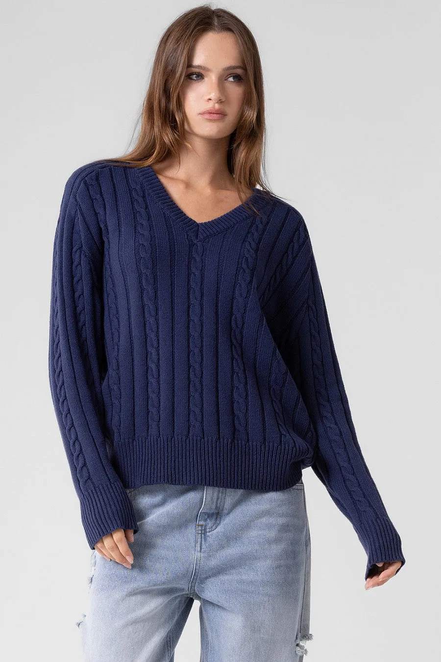 Penny Cable Knit Sweater