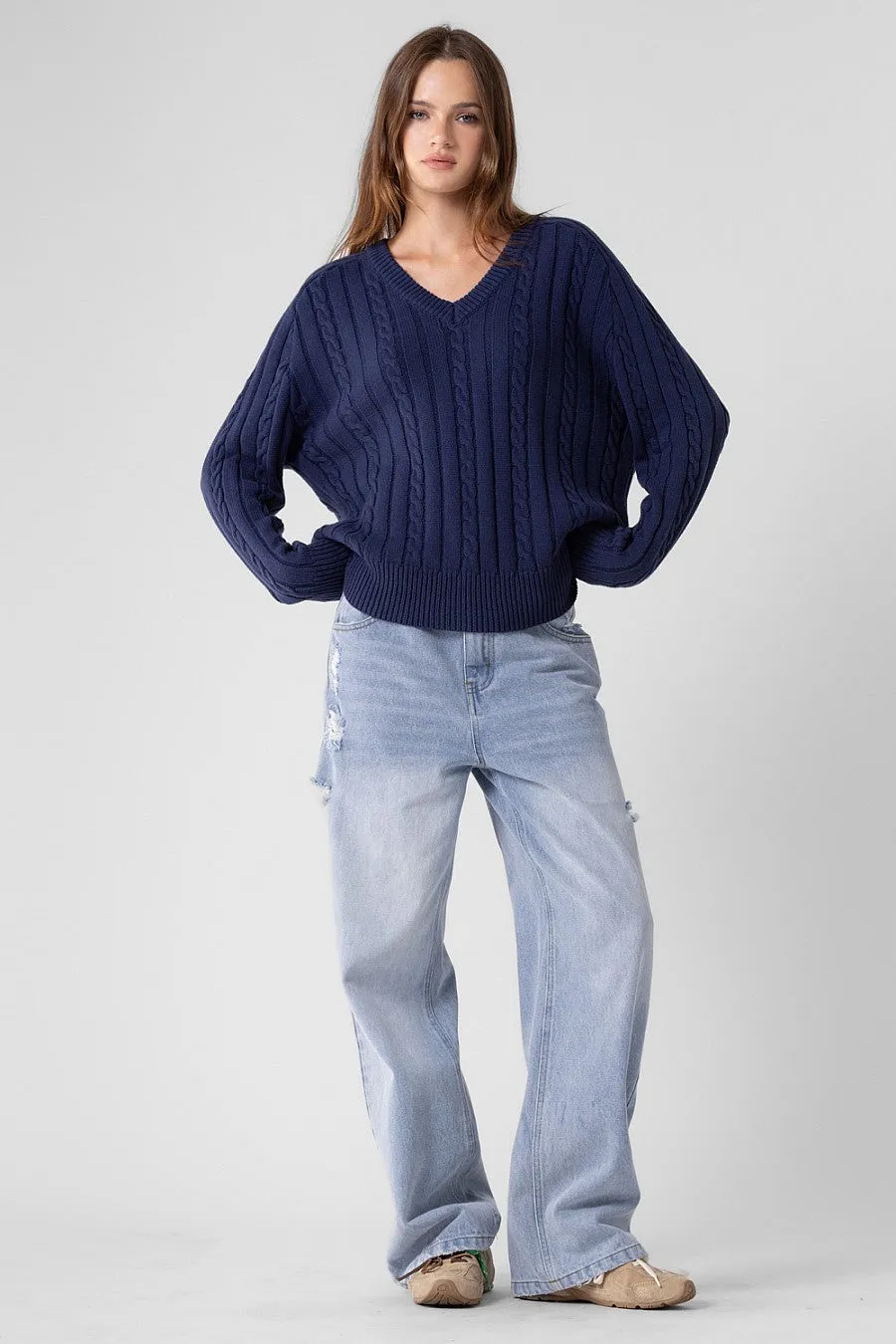 Penny Cable Knit Sweater