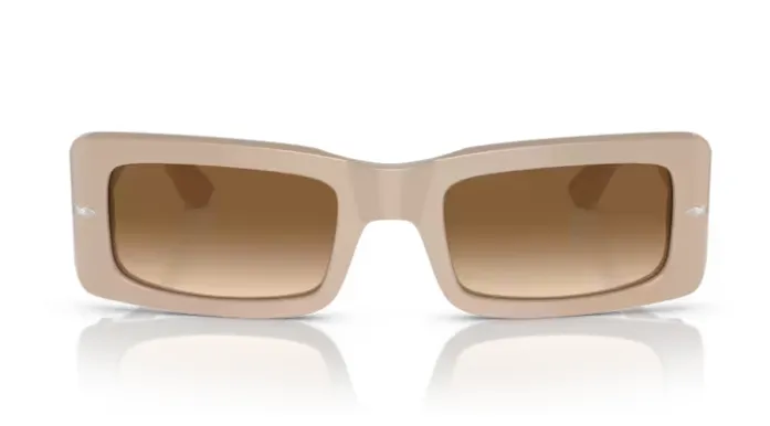 Persol 0PO3332S Francis 119551 Beige/Brown Rectangular 54mm Men's Sunglasses