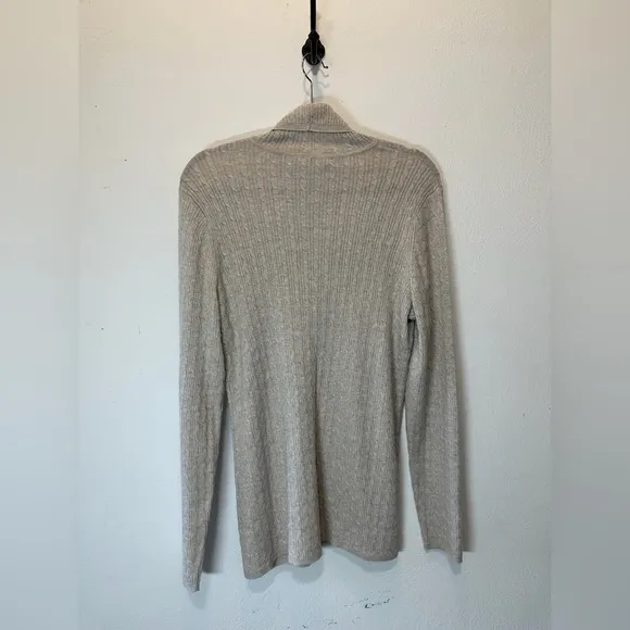 Peruvian Connection Cable Knit Turtleneck Sweater