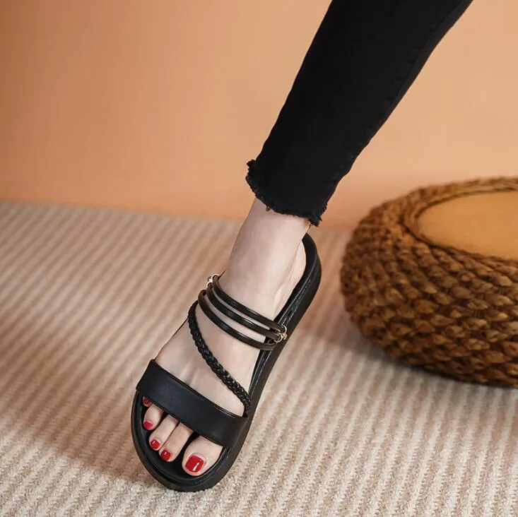 Petite Feet Strap Platform Sandals GS334