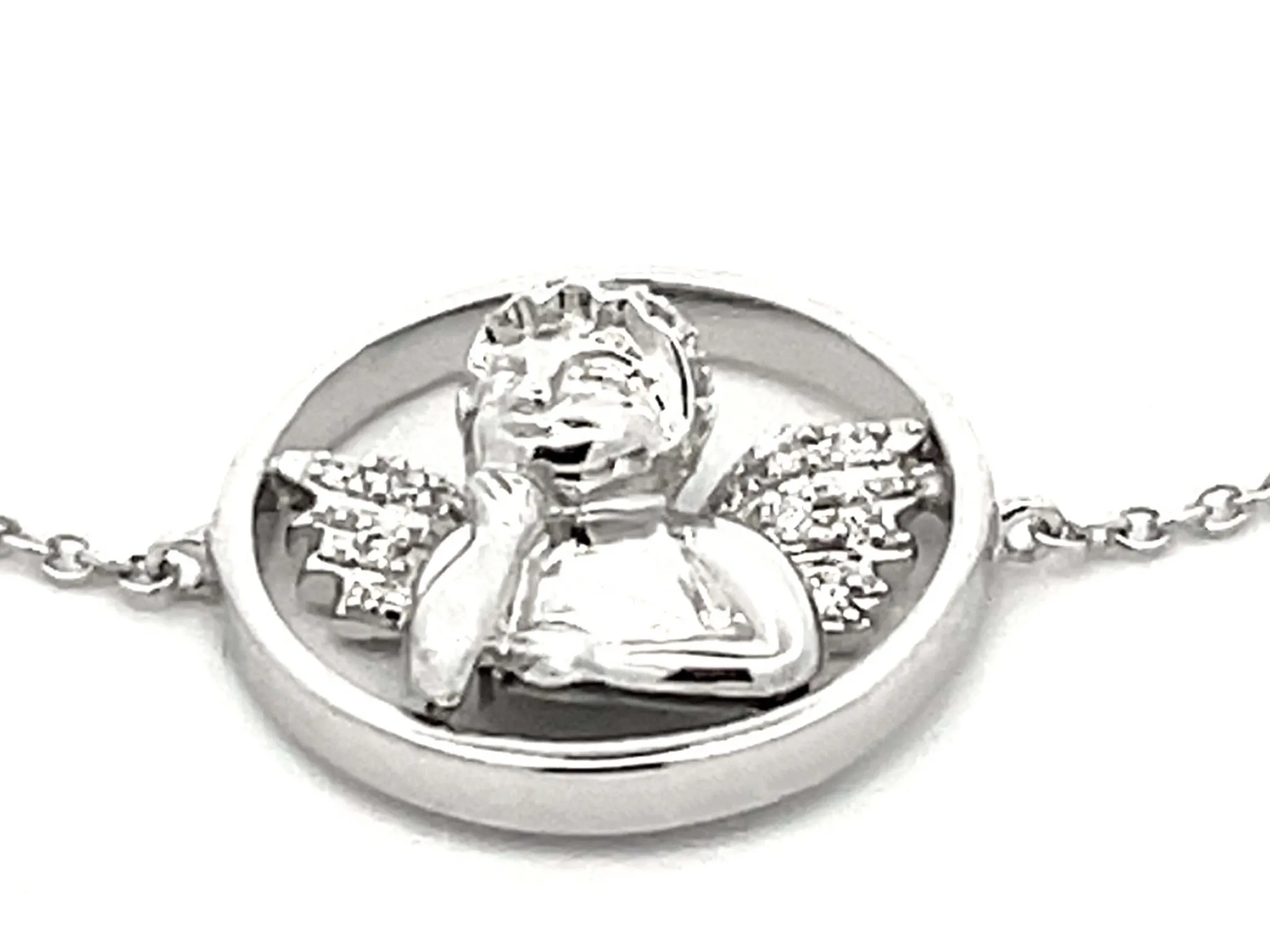 Pippo Perez Diamond Cupid Bracelet in 18k White Gold