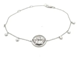 Pippo Perez Diamond Cupid Bracelet in 18k White Gold