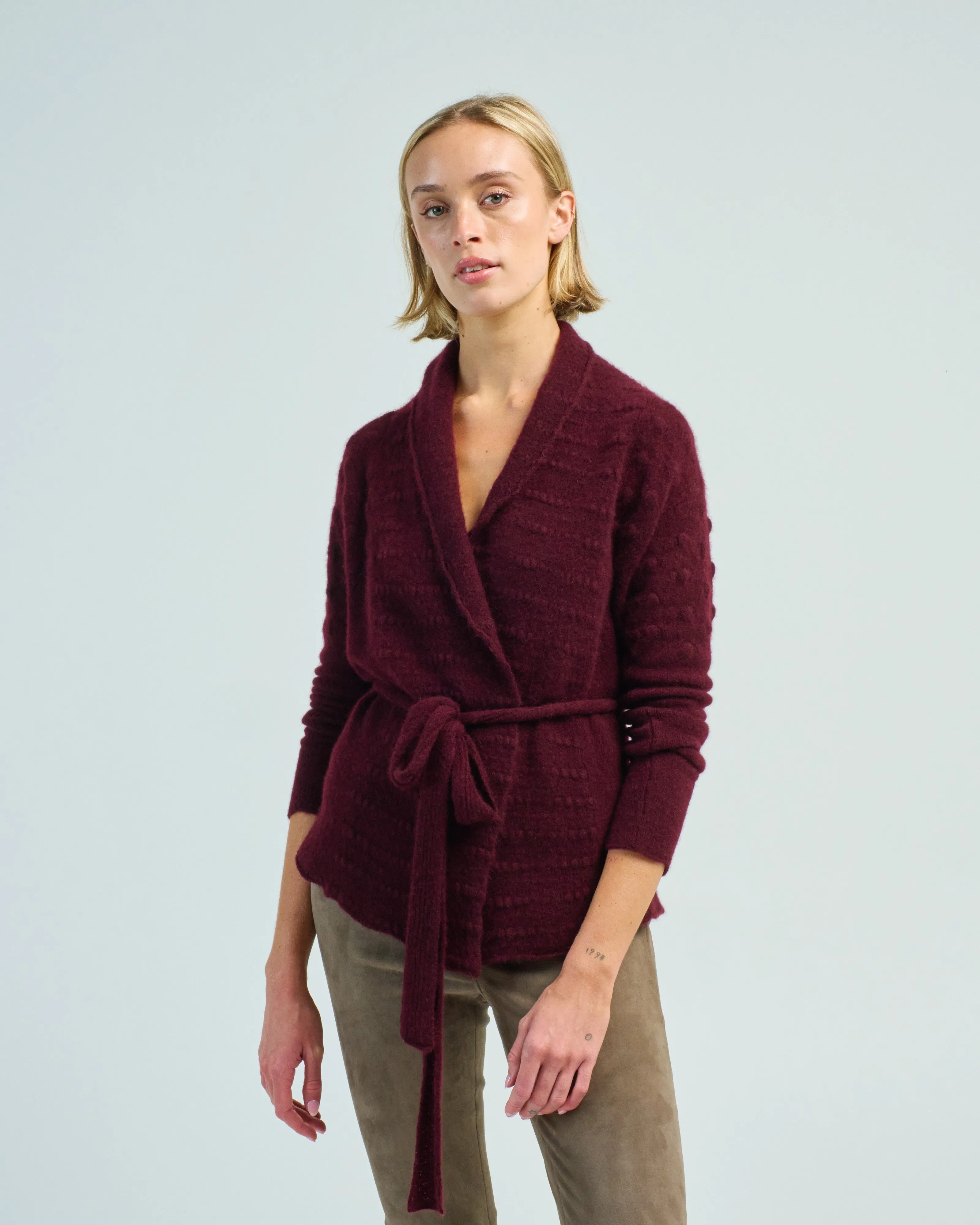 polka cardigan