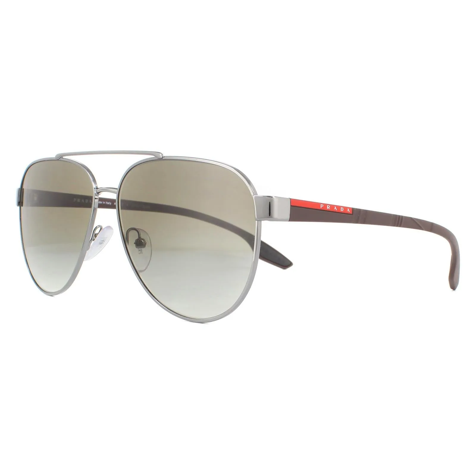 Prada Sport Sunglasses PS54TS 5AV1X1 Gunmetal Green Gradient 61mm