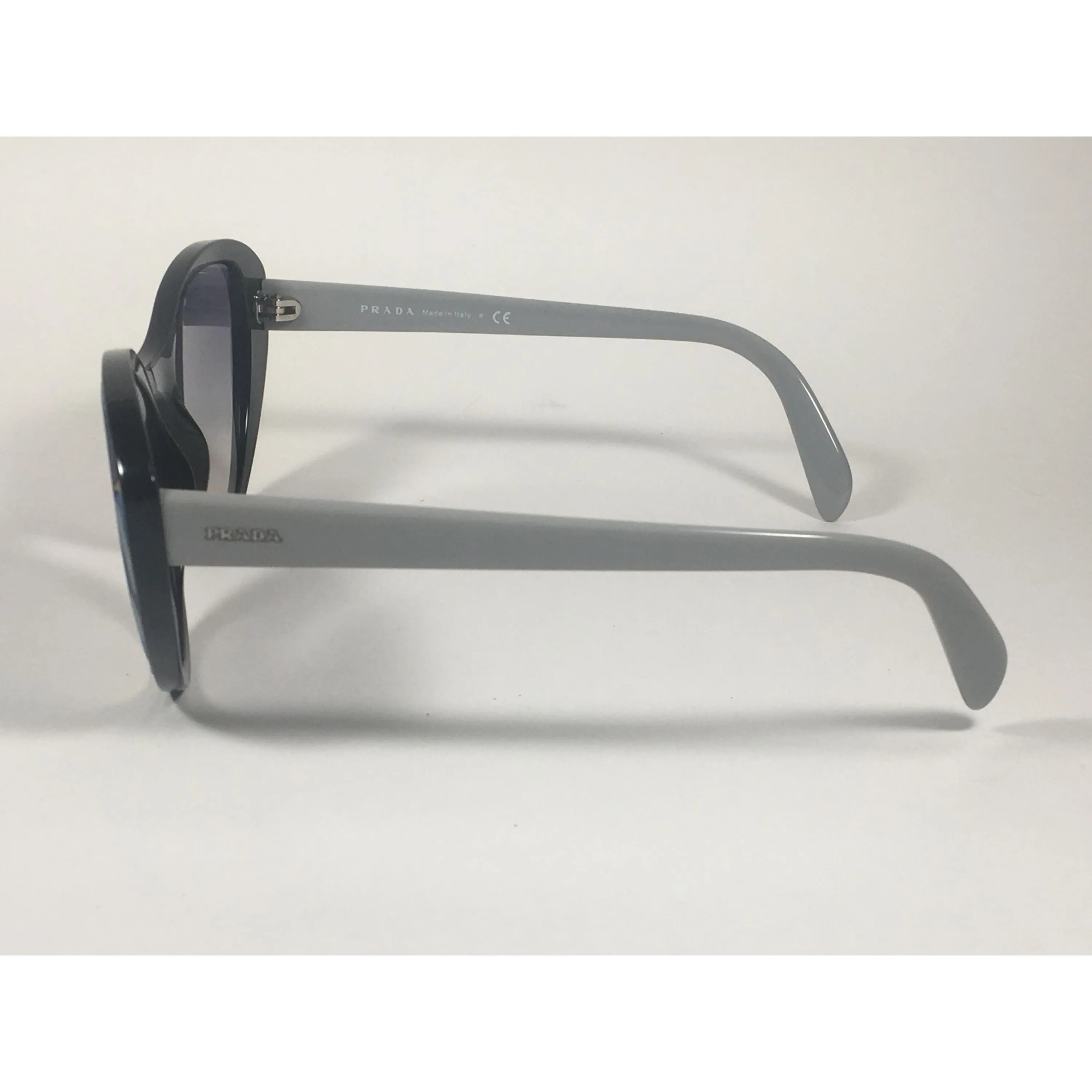 Prada Tapestry Sunglasses Gray Black Blue Gradient Lens SPR14U LDM-5R0