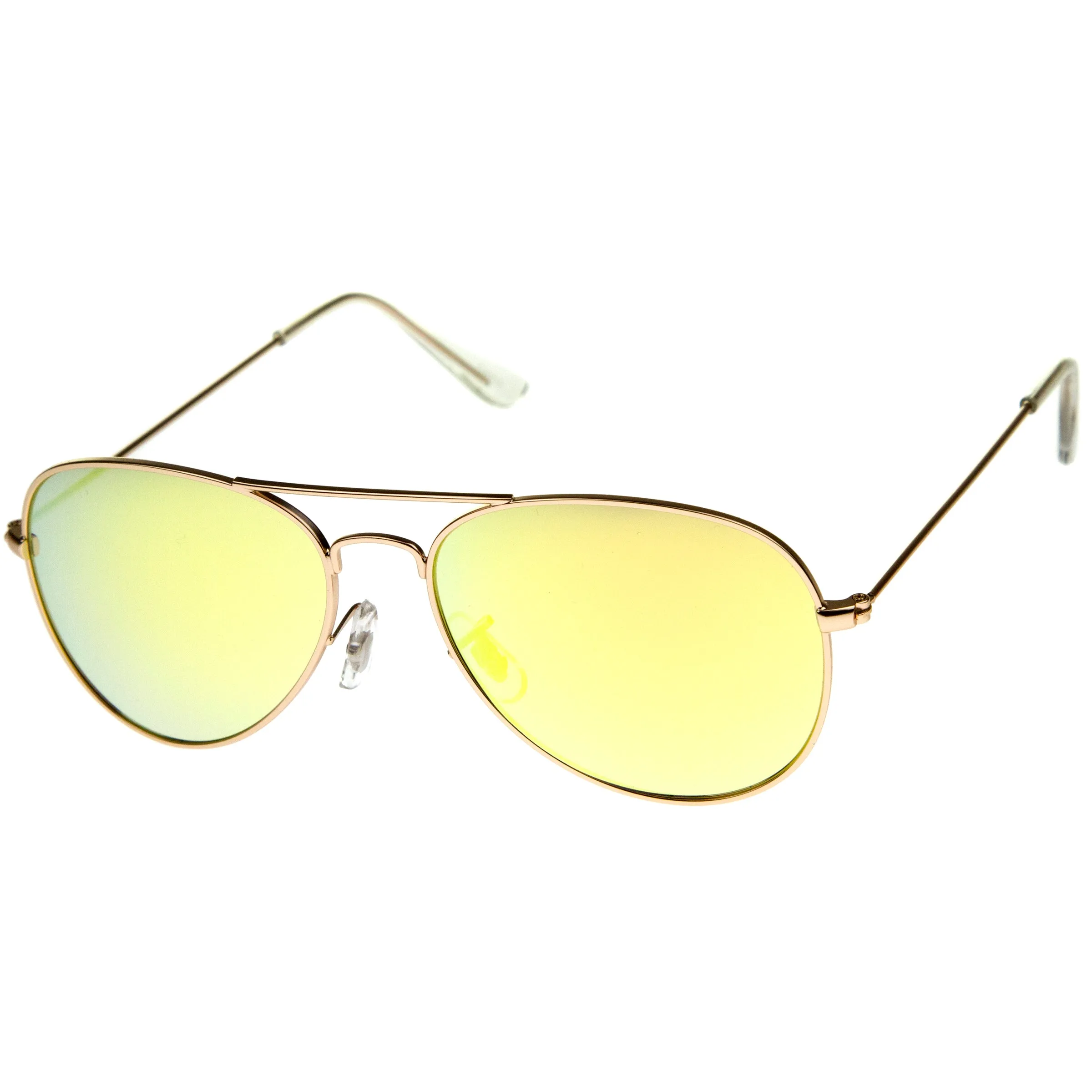 Premium Nickel Plated Frame Multi-Coated Mirror Lens Aviator Sunglasses A284