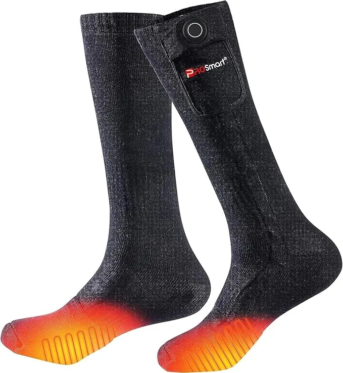 PROSmart Heated Socks Rechargeable Electric Sock - Battery Operated Thermal Warming Socks for Men & Women Suitable for Outdoor Hunting Cold Winter Skiing Camping