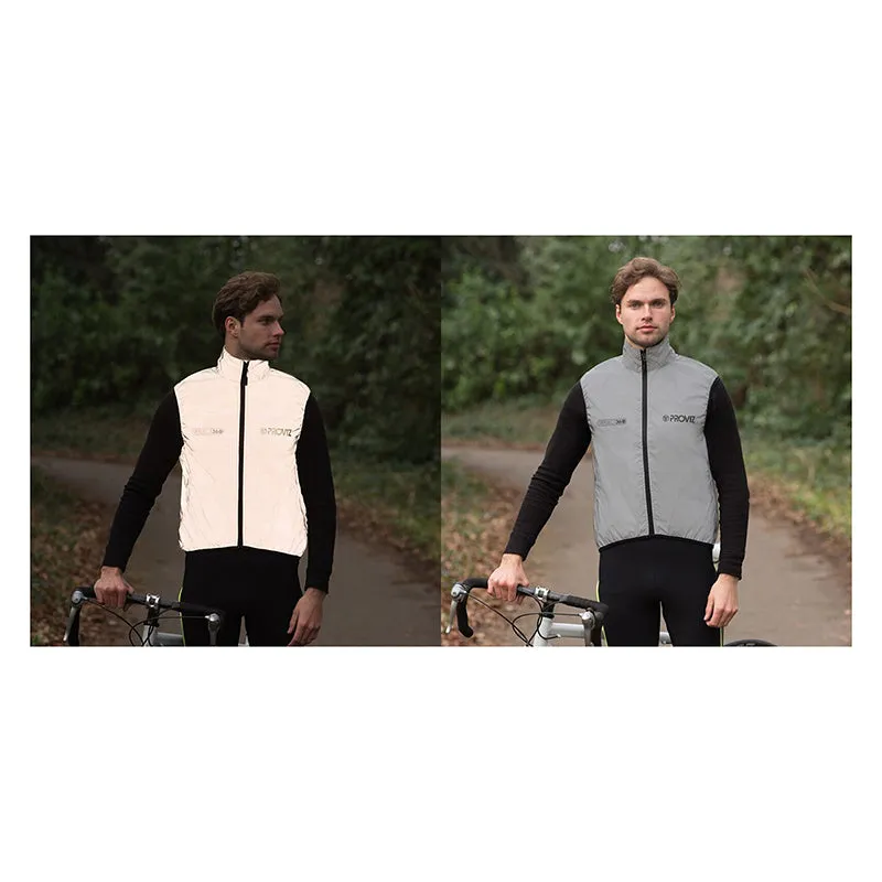 Proviz Reflect360 Cycling Gilet Vest Reflective Grey