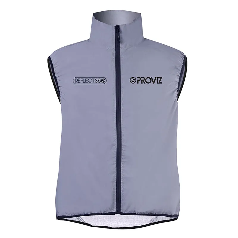 Proviz Reflect360 Cycling Gilet Vest Reflective Grey