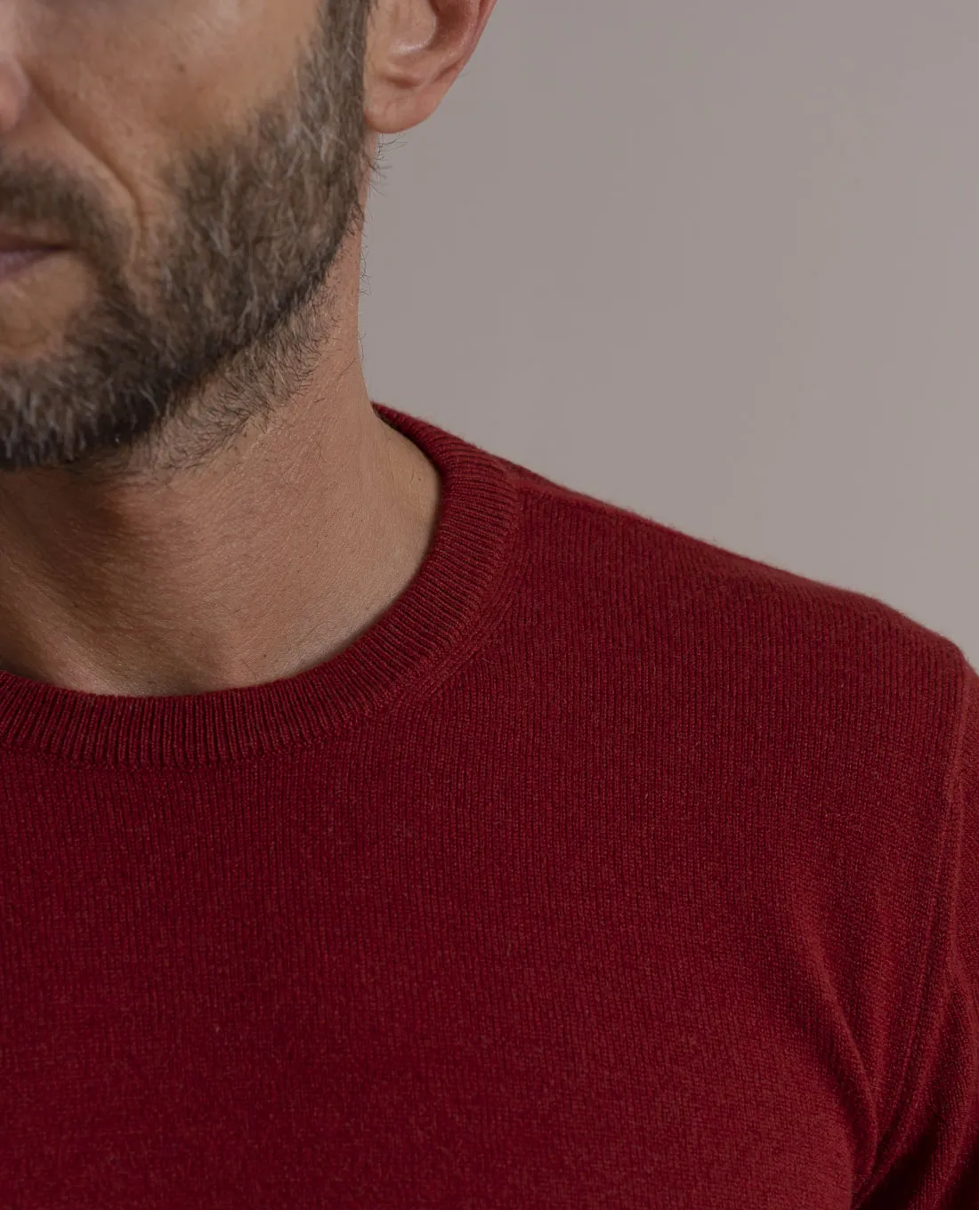 Pure Cashmere Sweater - Brick Red