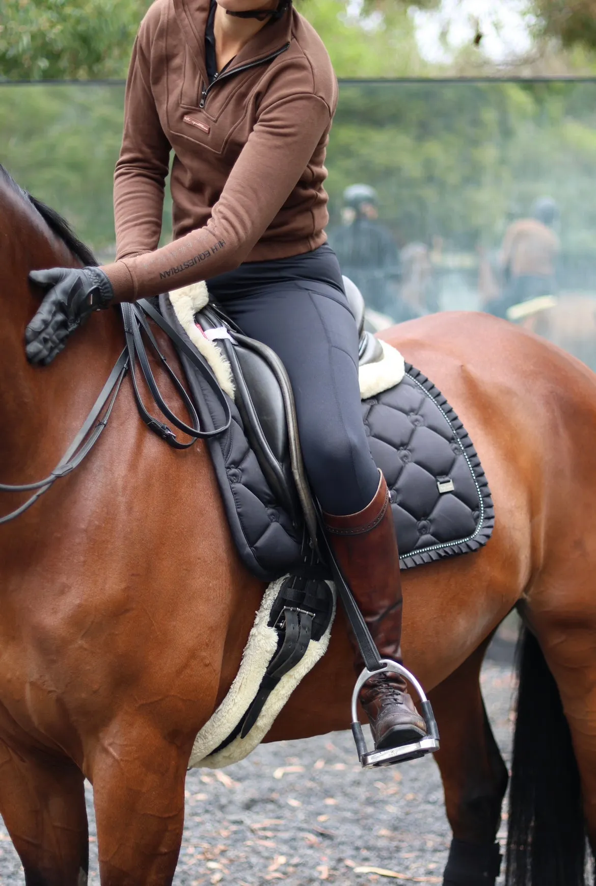 Quarter Zip Sweater in Oak