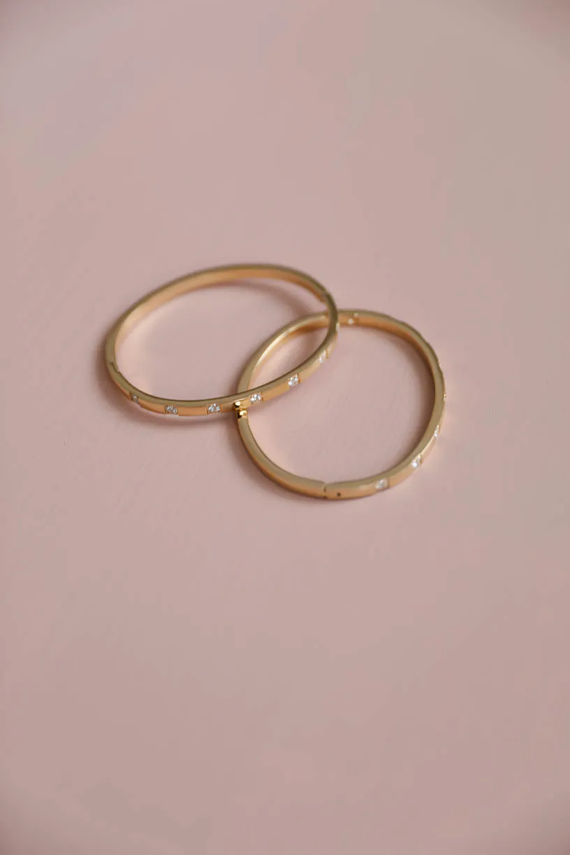 RAE: 18k Gold Plated Diamond Bracelets