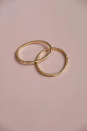 RAE: 18k Gold Plated Diamond Bracelets