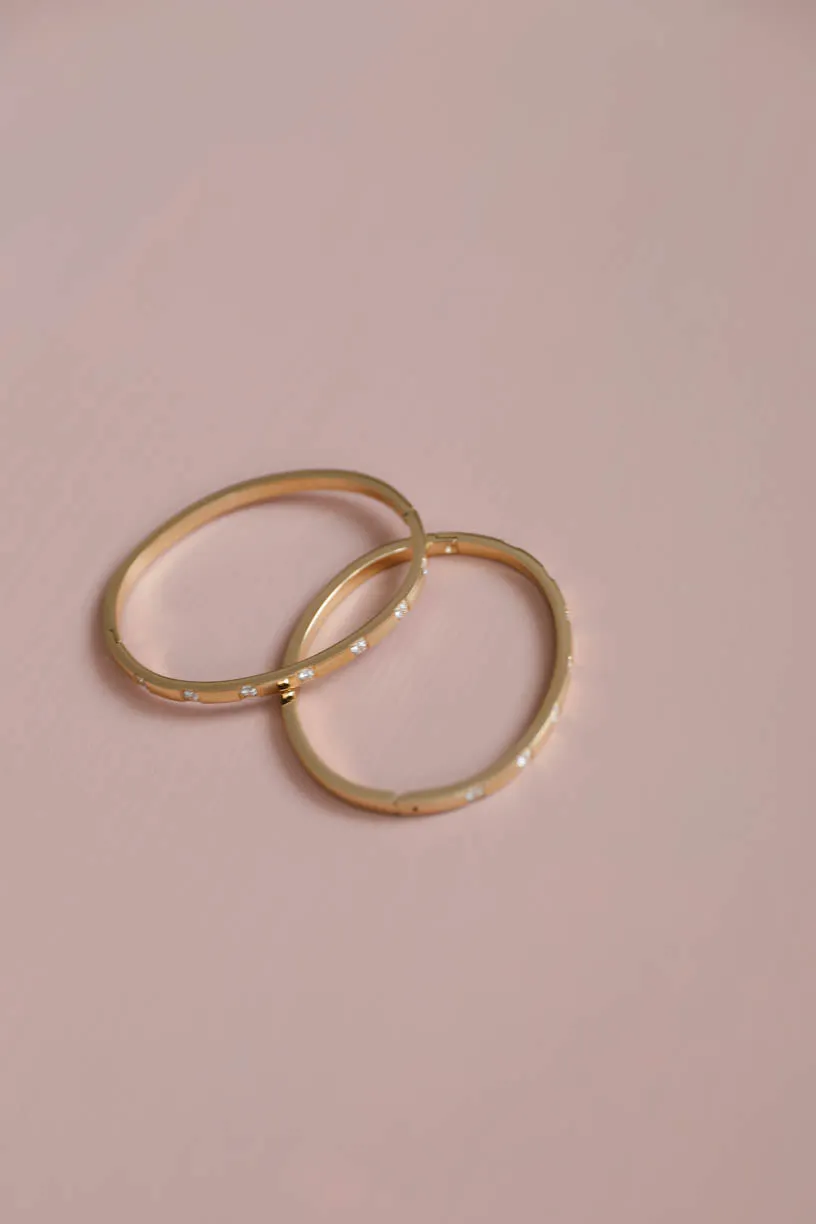 RAE: 18k Gold Plated Diamond Bracelets