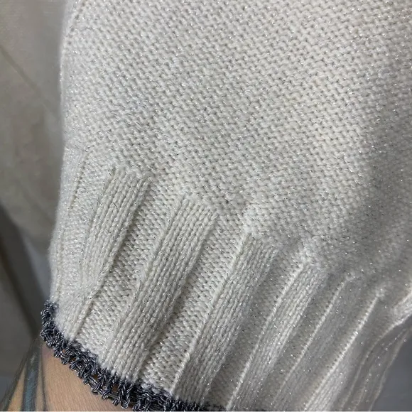 RAILS Joanna Wool &amp; Cashmere Sweater Medium Cream Crew Neck Minimalist