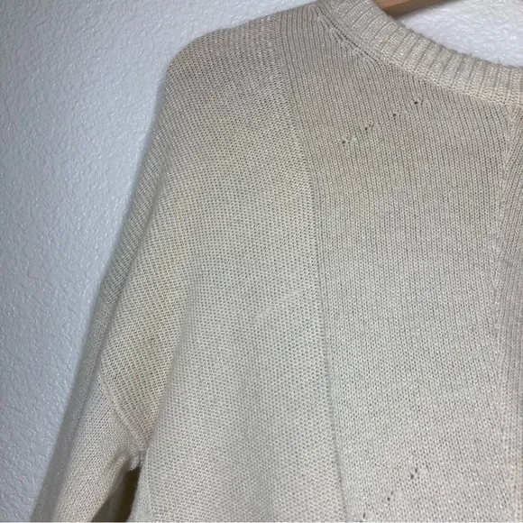 RAILS Joanna Wool &amp; Cashmere Sweater Medium Cream Crew Neck Minimalist