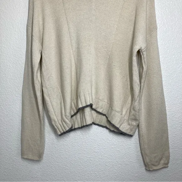 RAILS Joanna Wool &amp; Cashmere Sweater Medium Cream Crew Neck Minimalist