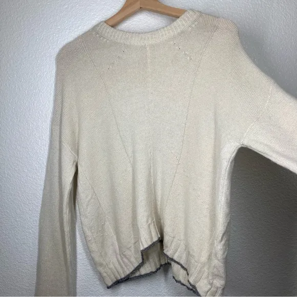 RAILS Joanna Wool &amp; Cashmere Sweater Medium Cream Crew Neck Minimalist