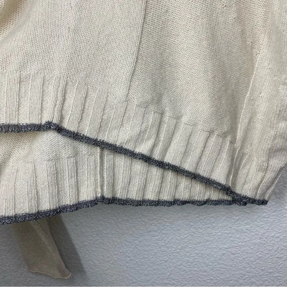 RAILS Joanna Wool &amp; Cashmere Sweater Medium Cream Crew Neck Minimalist