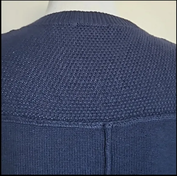 Rails Stafford Navy Patch Cashmere Blend Army Jumper S