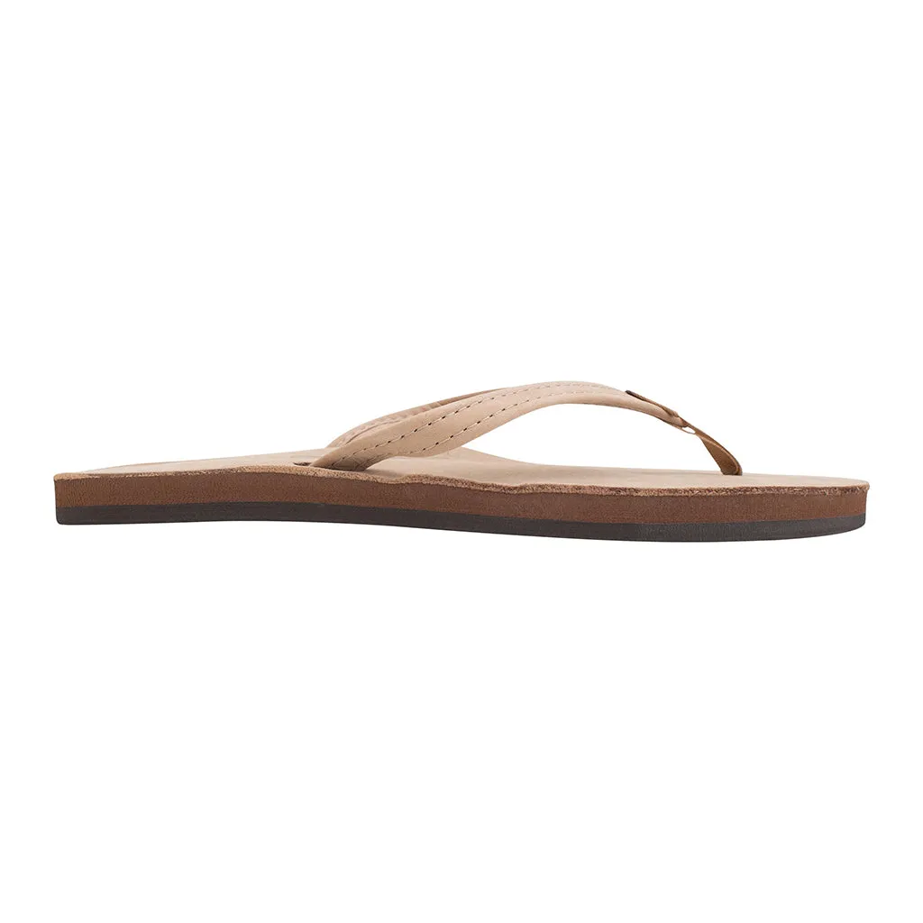 Rainbow 1/2" Narrow Strap Sierra Brown womens single layer leather sandal