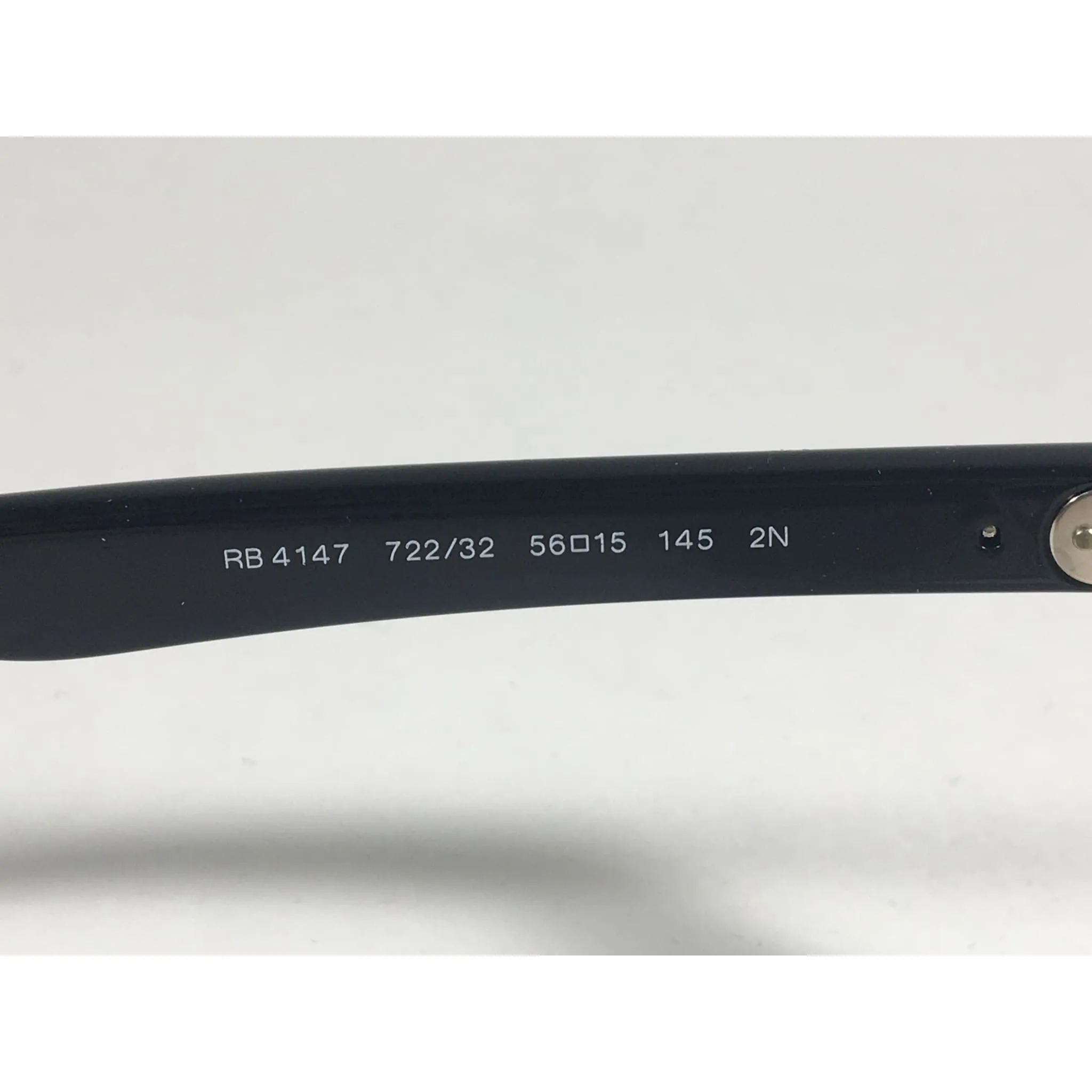 Ray-Ban Highstreet Sunglasses Two Tone Black White Gray Gradient Lens RB4147 722/32 56mm