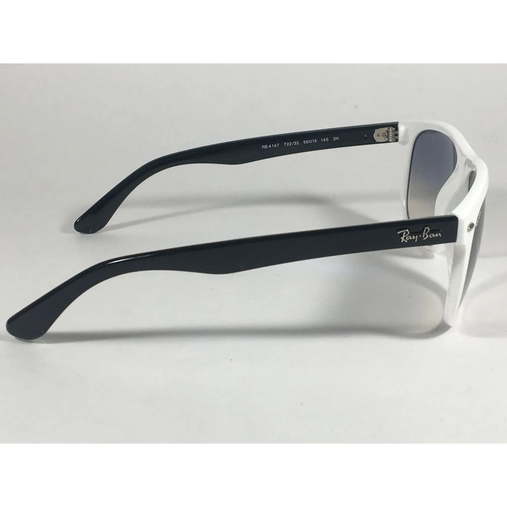 Ray-Ban Highstreet Sunglasses Two Tone Black White Gray Gradient Lens RB4147 722/32 56mm