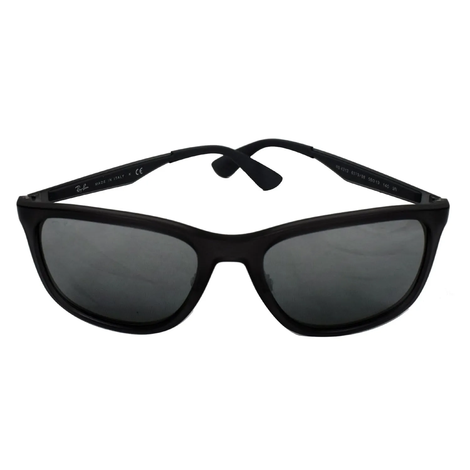 RAY-BAN RB4313-637988 Sunglasses Grey Silver Mirror Gradient Lens