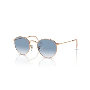 Ray Ban Round Metal - Rose Gold, Clear and Blue Gradient