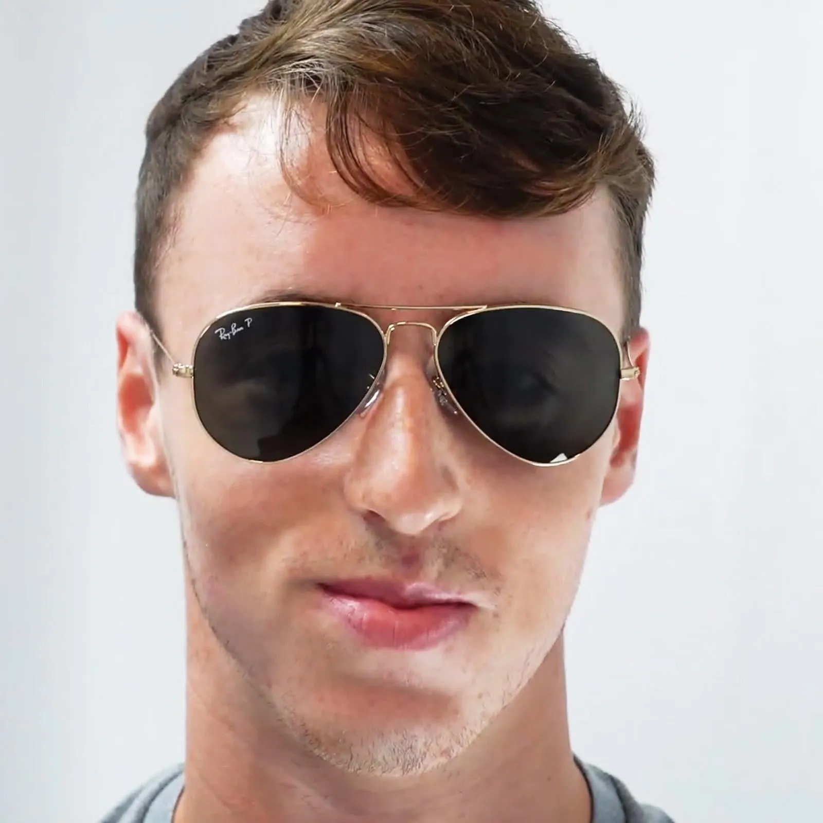 Ray-Ban Sunglasses Aviator RB3025 004/51 Gunmetal Brown Gradient Medium 58mm