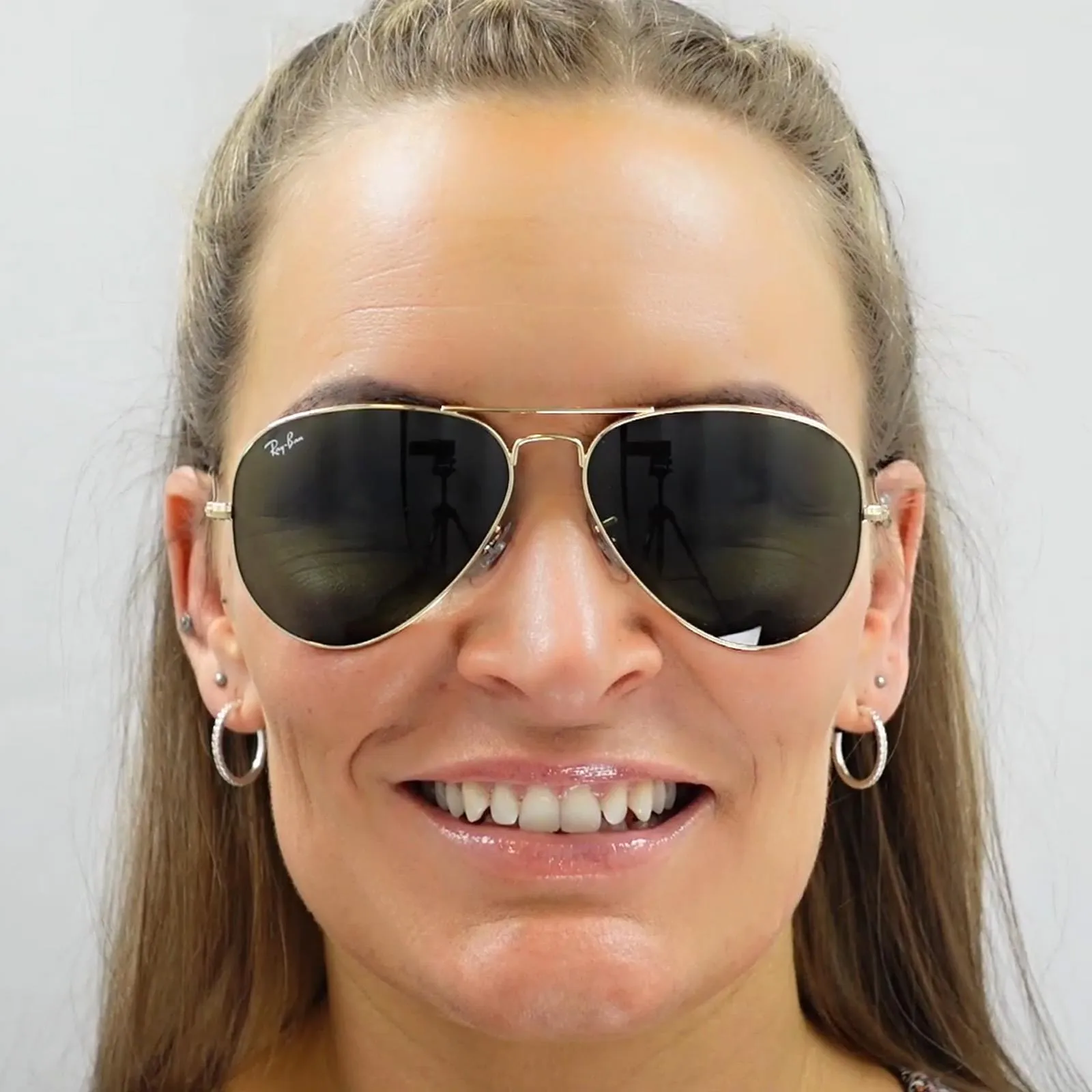 Ray-Ban Sunglasses Aviator RB3025 004/51 Gunmetal Brown Gradient Medium 58mm