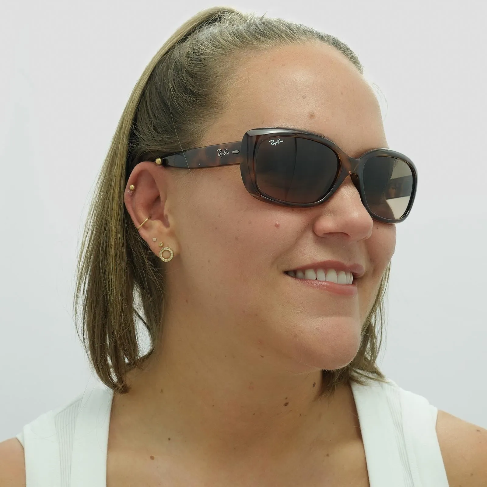Ray-Ban Sunglasses Jackie Ohh RB4101  642/43 Havana  Light Brown Black Gradient