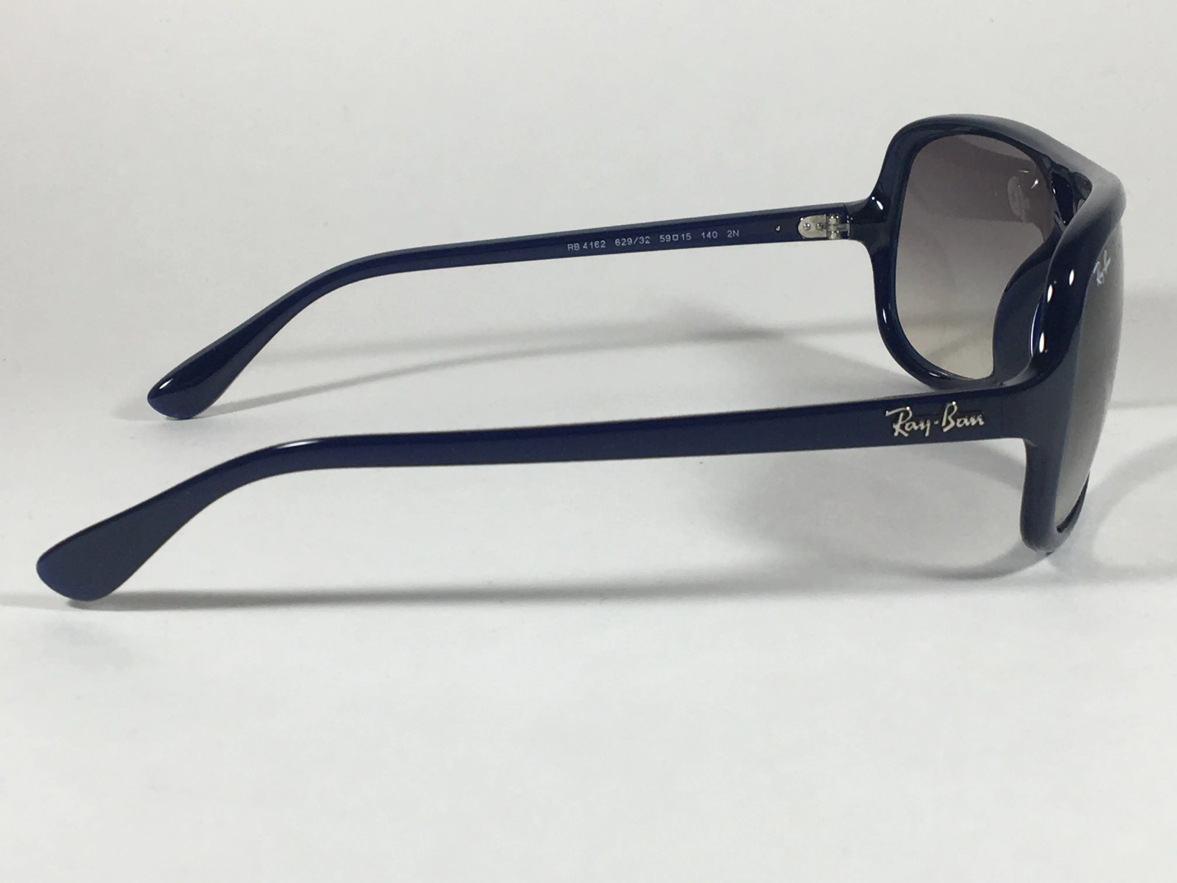 Ray-Ban Turbo Aviator Sunglasses Navy Blue Nylon Frame Gray Gradient Lens RB4162 629/32