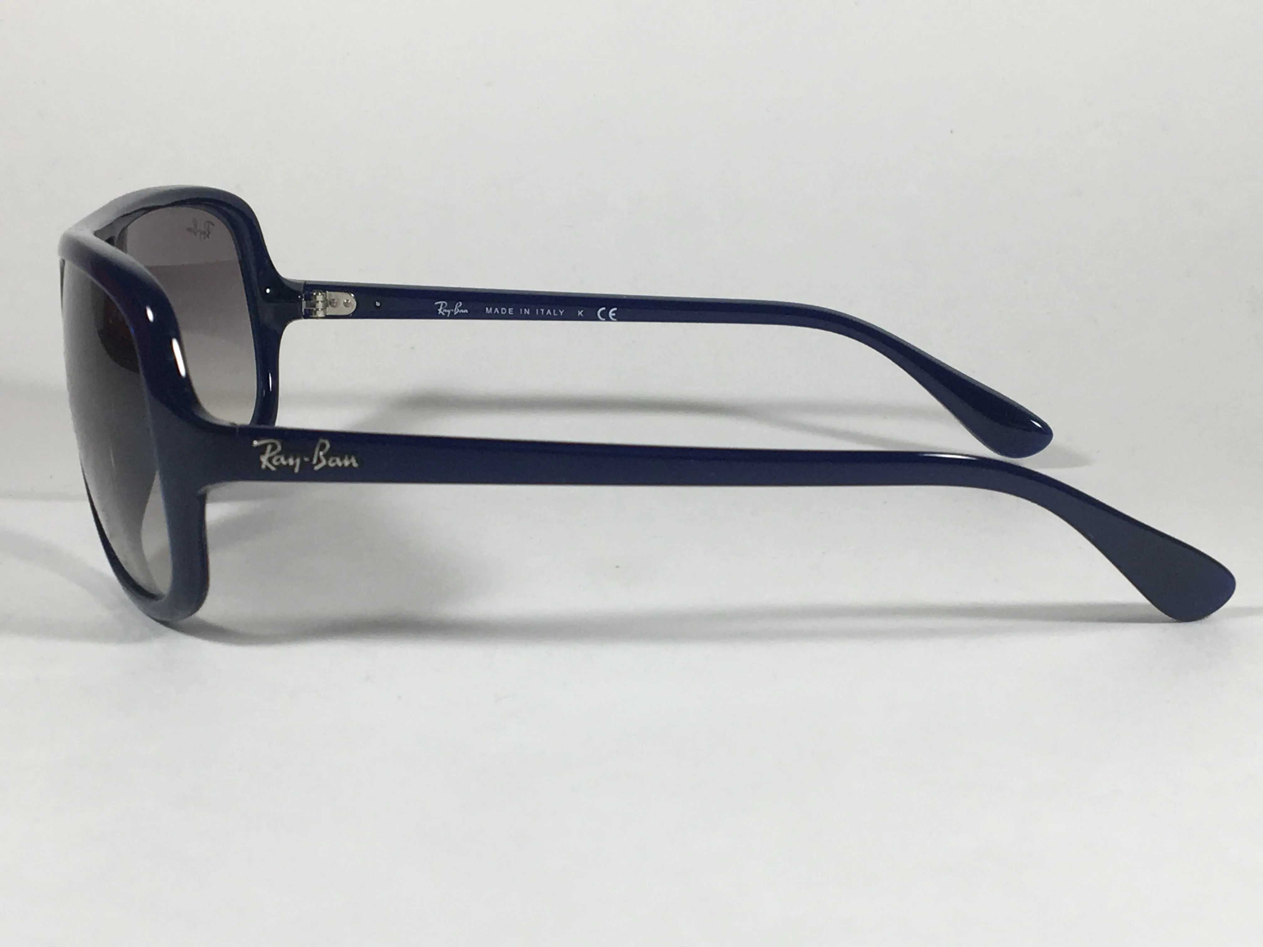 Ray-Ban Turbo Aviator Sunglasses Navy Blue Nylon Frame Gray Gradient Lens RB4162 629/32