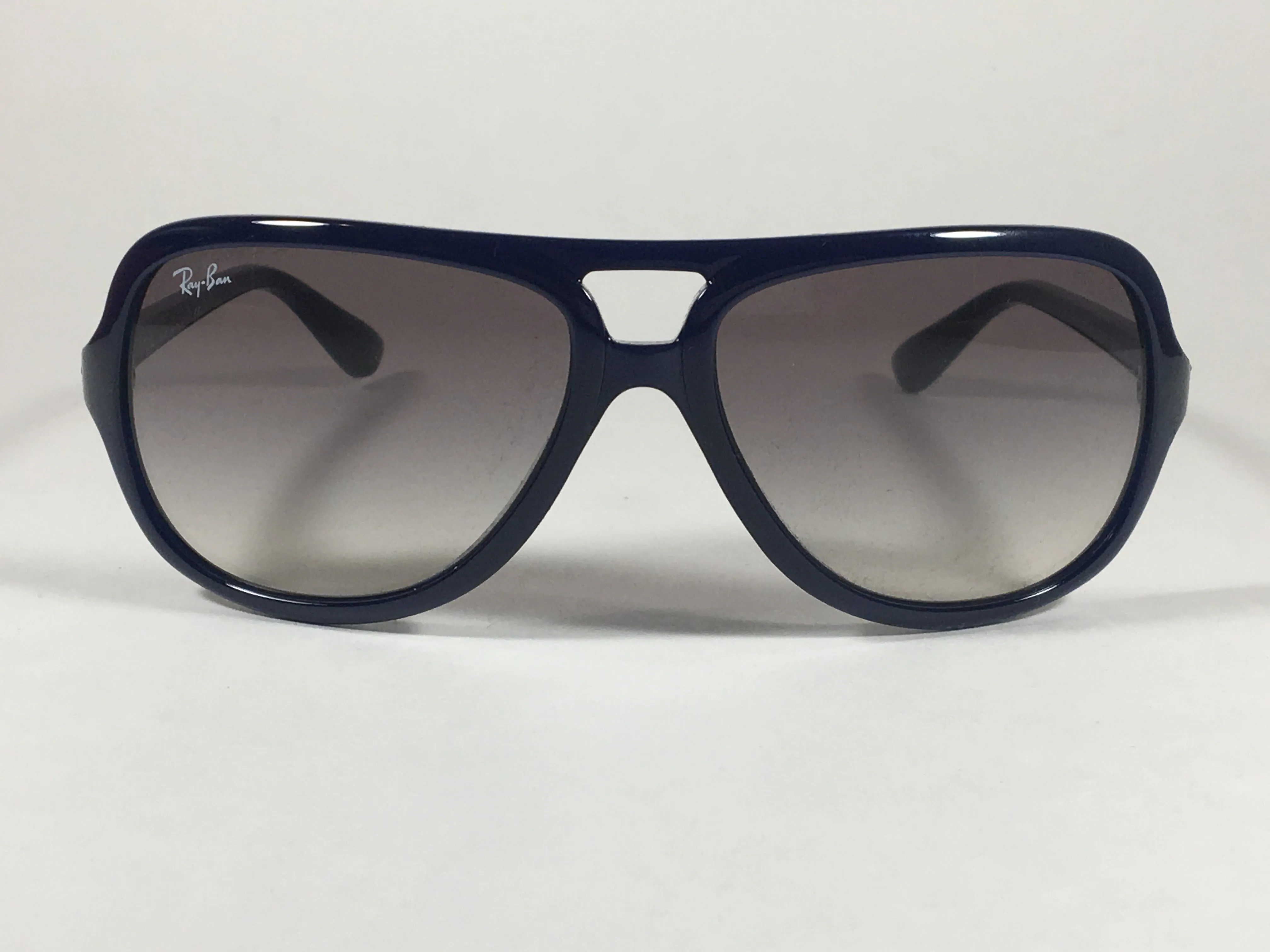 Ray-Ban Turbo Aviator Sunglasses Navy Blue Nylon Frame Gray Gradient Lens RB4162 629/32