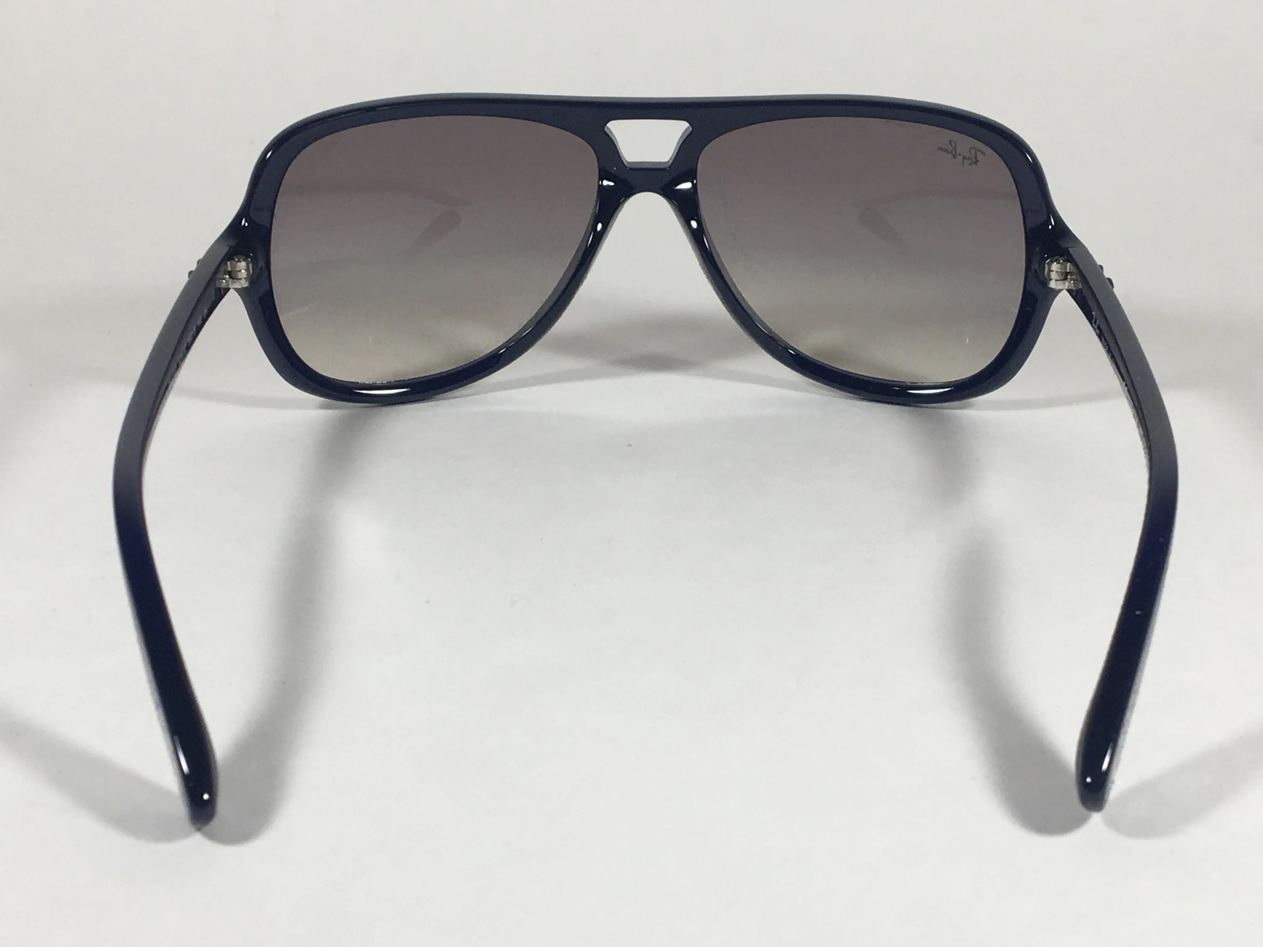 Ray-Ban Turbo Aviator Sunglasses Navy Blue Nylon Frame Gray Gradient Lens RB4162 629/32