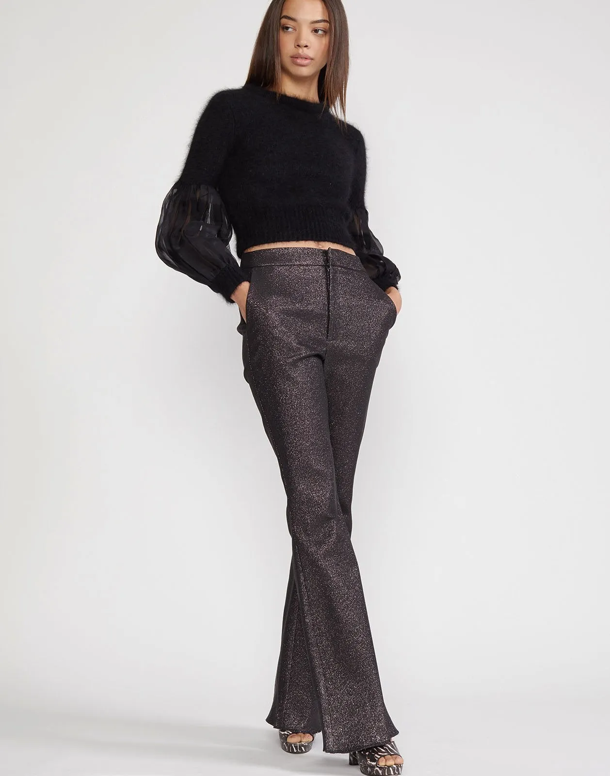 Rayna Shimmer Flare Pant