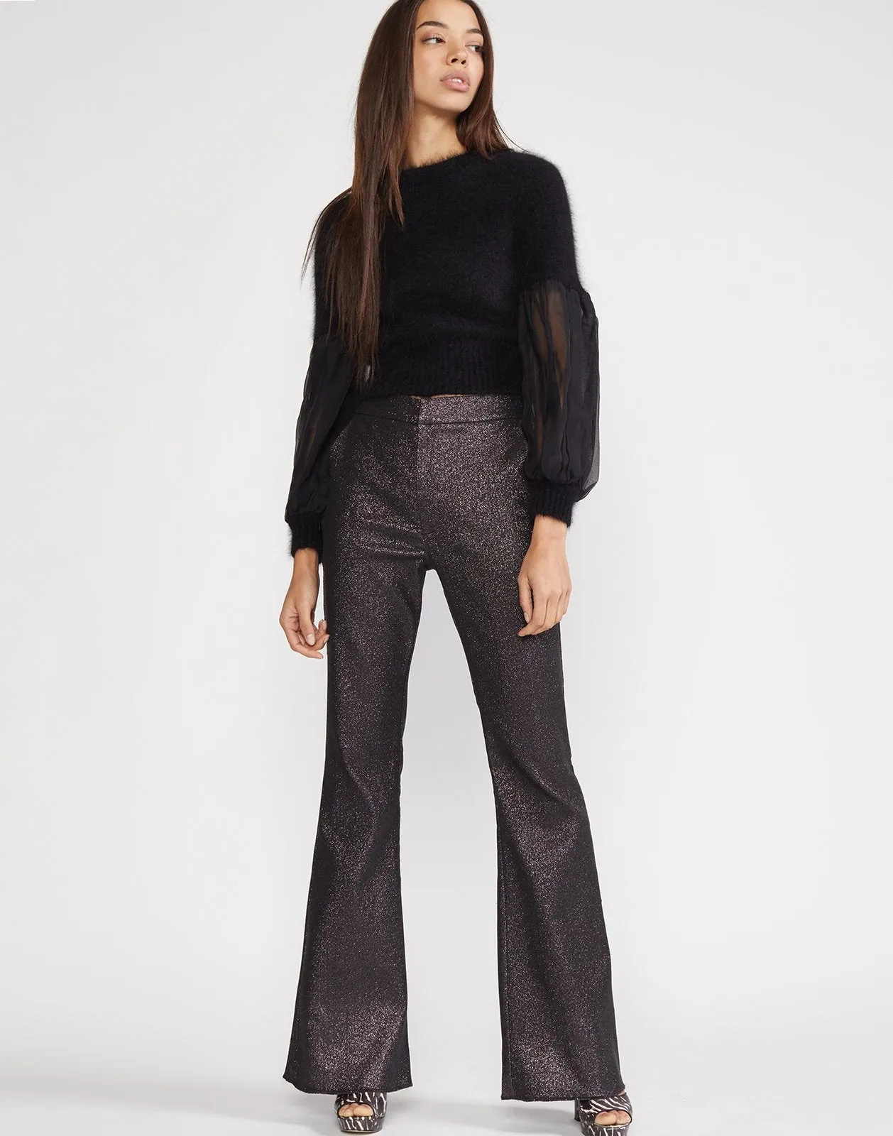 Rayna Shimmer Flare Pant