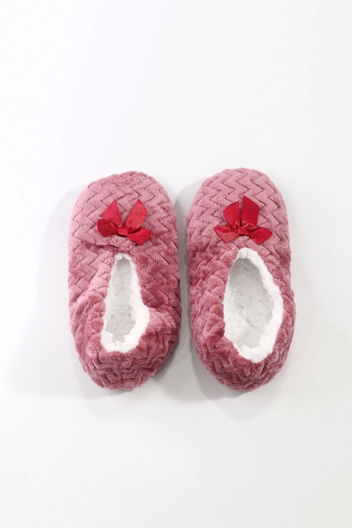 Red Velvet Slipper Socks