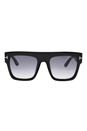 Renee Black Gradient Smoke Acetate Sunglasses