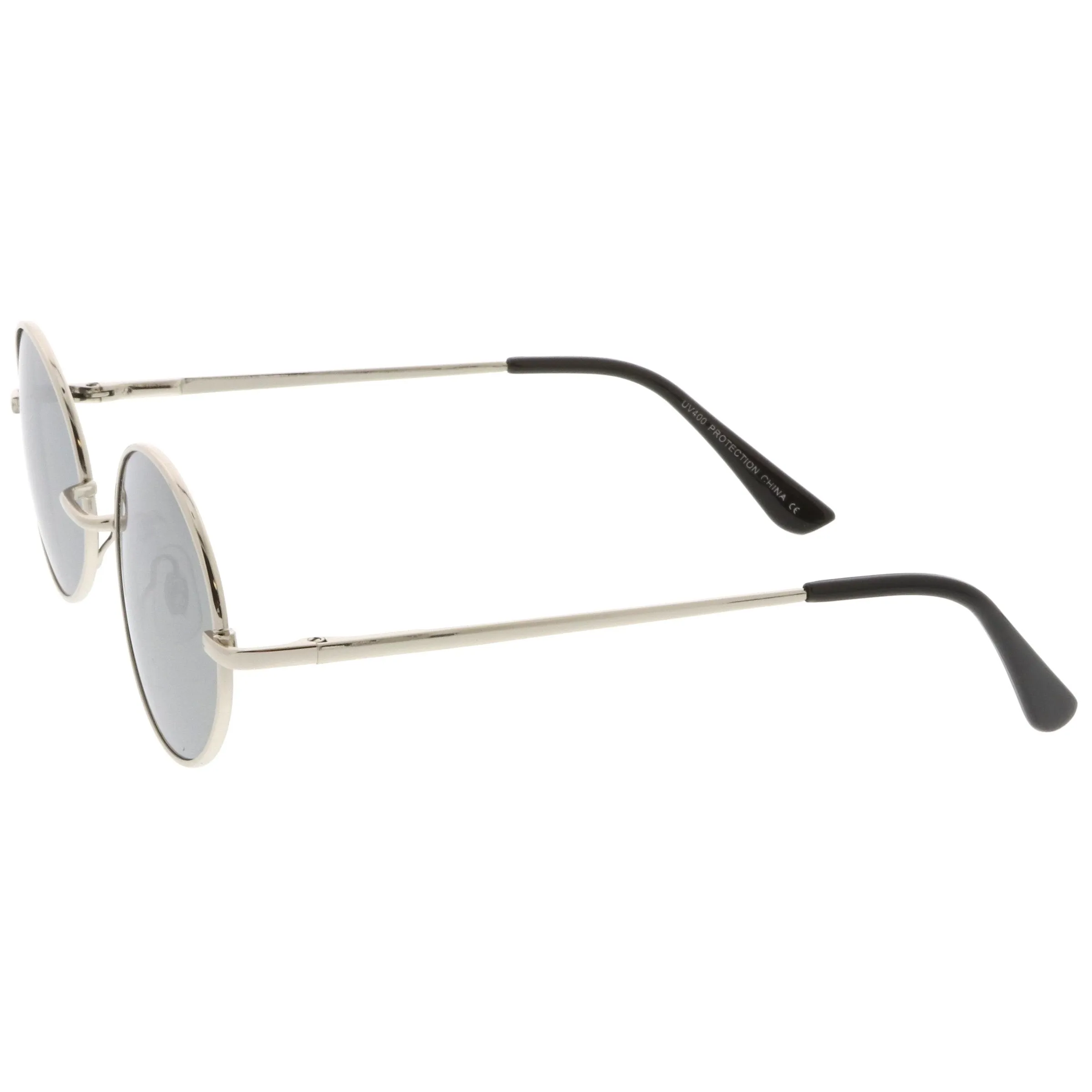 Retro 1990's Fashion Oval Mirrored Flat Lens Sunglasses C137