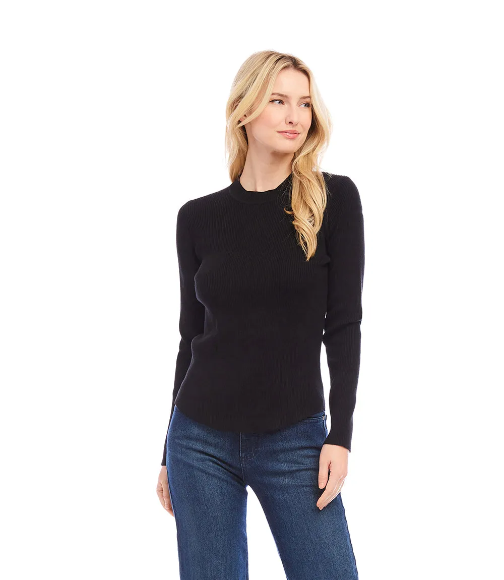 Ribbed Crewneck Sweater