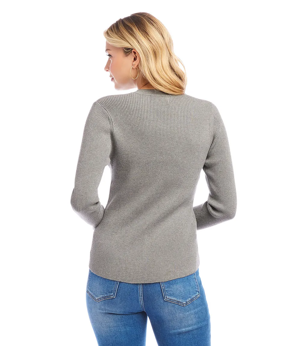 Ribbed Crewneck Sweater