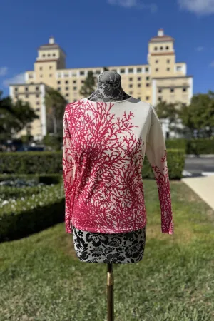 Richard Grand Fuchsia Coral Sweater