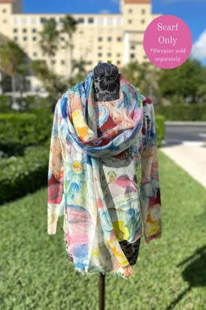 Richard Grand Jungle Print Cashmere Scarf