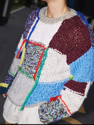 Richiee's Soft Chunky Cable Knit Wool Sweater - OVERSIZED FIT