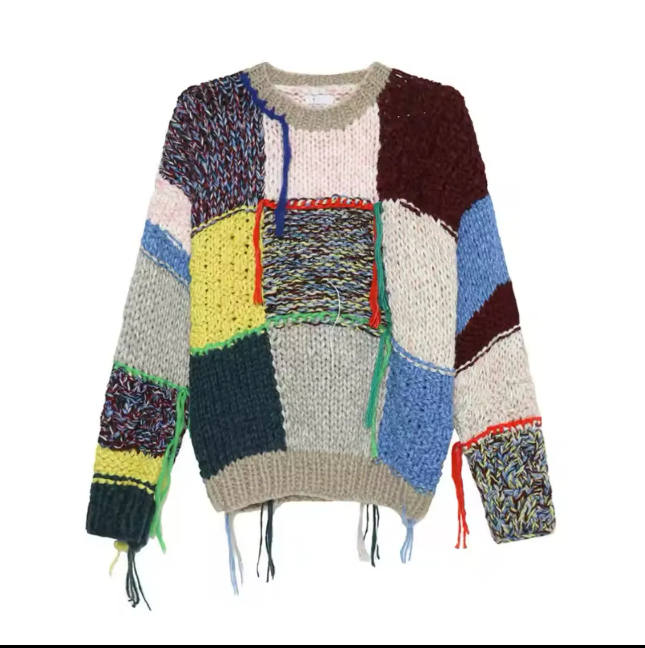 Richiee's Soft Chunky Cable Knit Wool Sweater - OVERSIZED FIT
