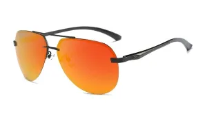 Rimless Red Aviator Sunglasses for Men  Classy and Stylish Eyewear