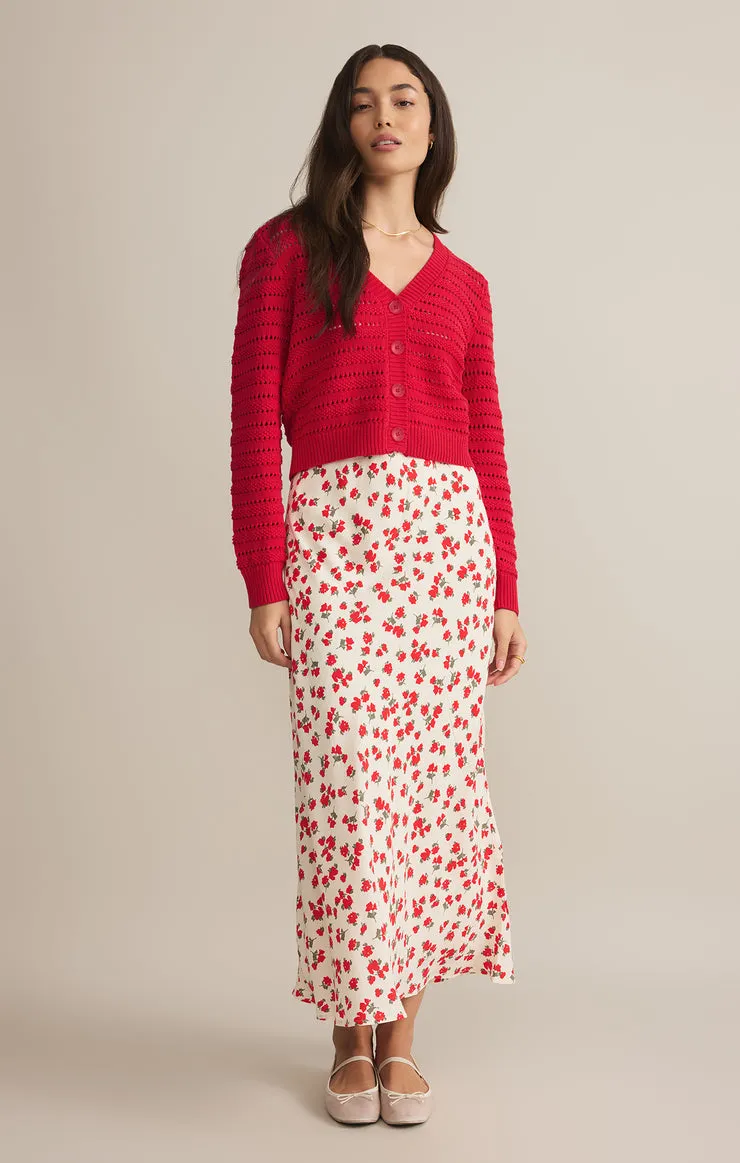 ROMANCE CARDIGAN / CHERRY